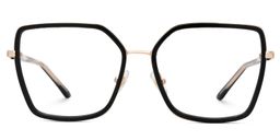 Jill Black Square Glasses0