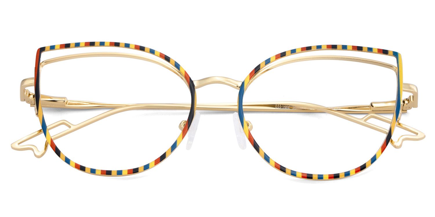 Spivey Cateye Metal Full Frame Eyeglasses | ZEELOOL UK2