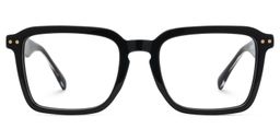 Vickerie Black Rectangle Glasses1