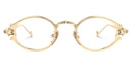 Serena Oval Gold Glasses0
