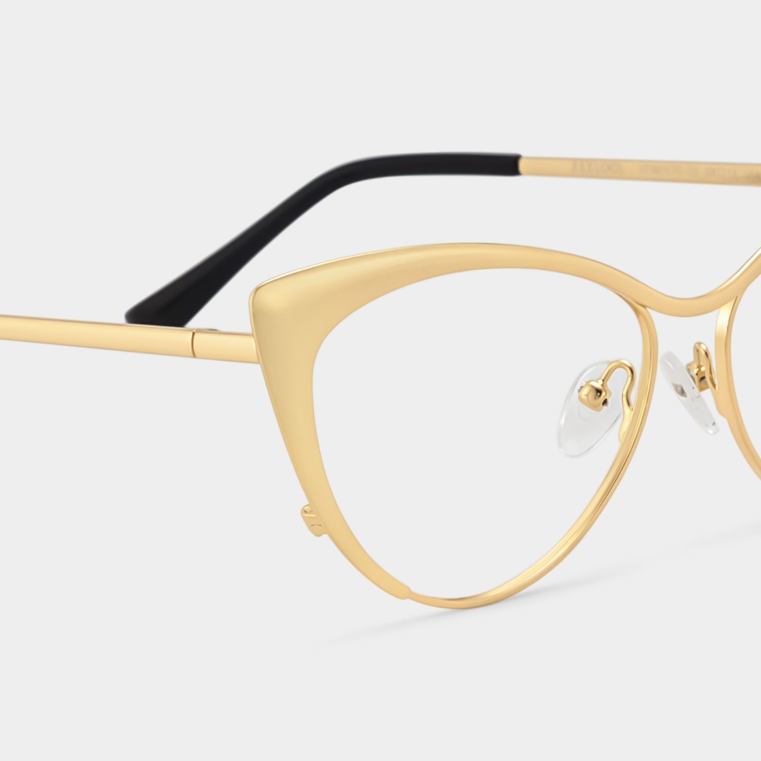 Ellen Cateye Gold Metal Frame Glasses for Women5