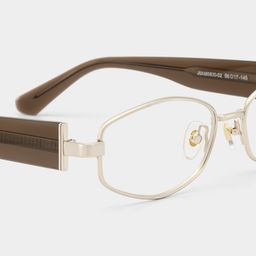 Dakota Brown Rectangle Glasses4