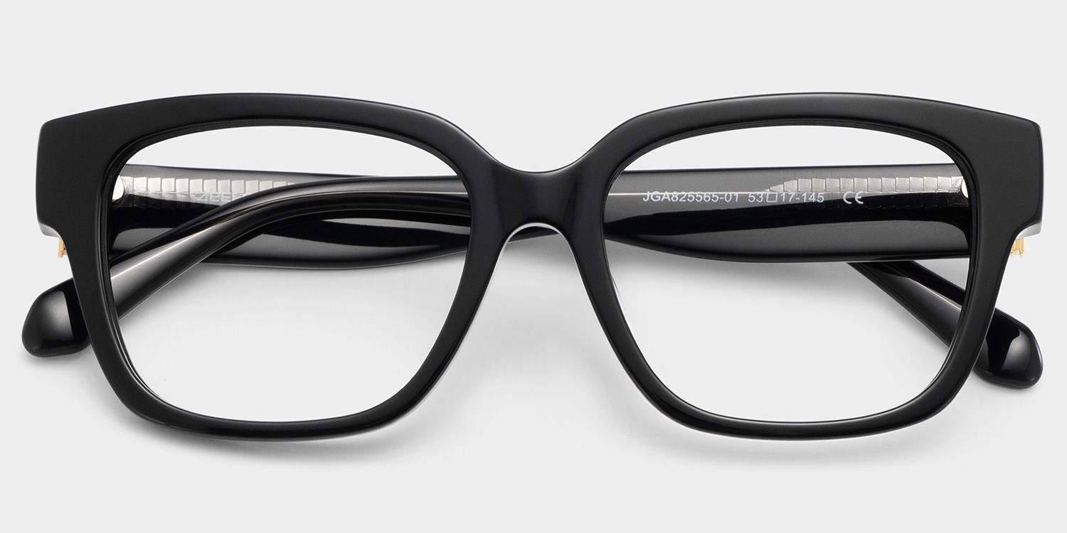 Blake Black Square Glasses | Varsity Athleisure Essential1