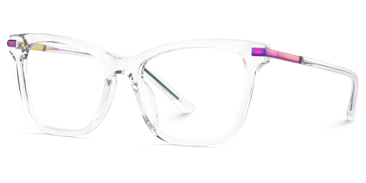 Eliot Rectangle Eyewear with Crystals3