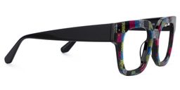 Brigitti Square Multicolor Checkered Glasses3