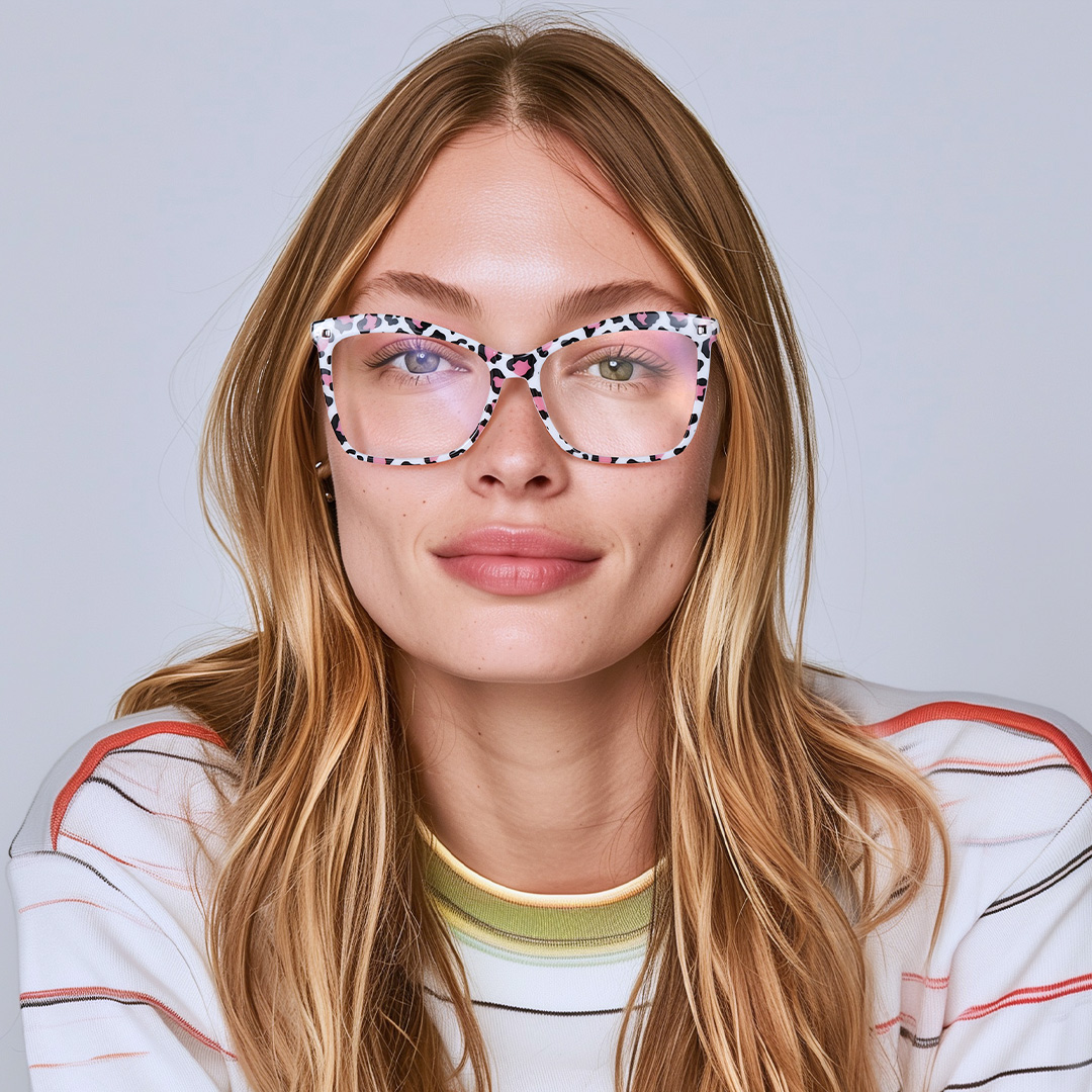 Animal Print Eye Glasses Color for Isaebella Frame Glasses | ZEELOOL UK4