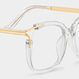 Sidibe Square Clear Glasses4