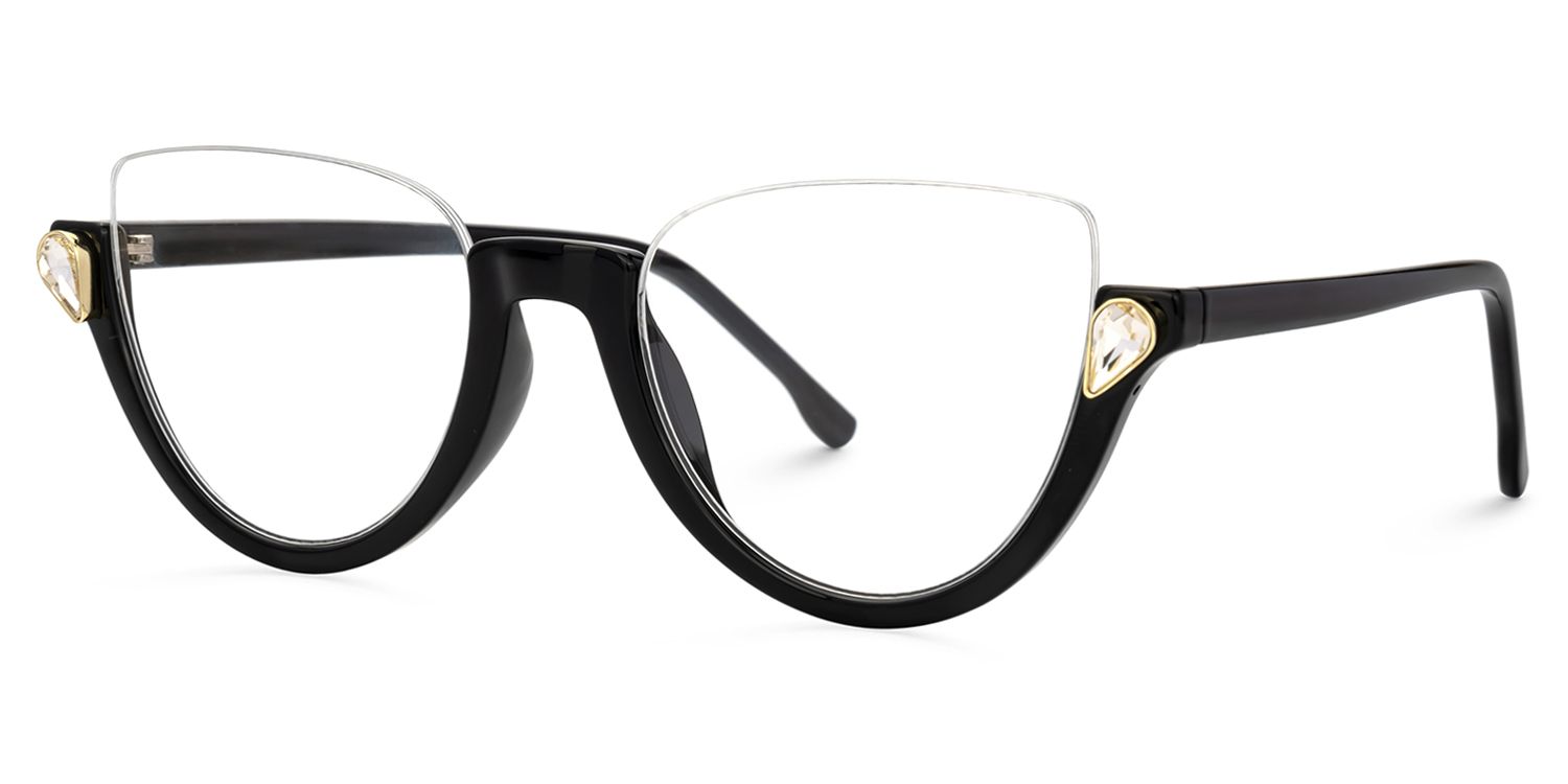 Cat Eye Black Glasses1