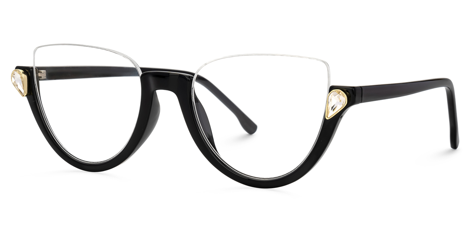Cat Eye Black Glasses1