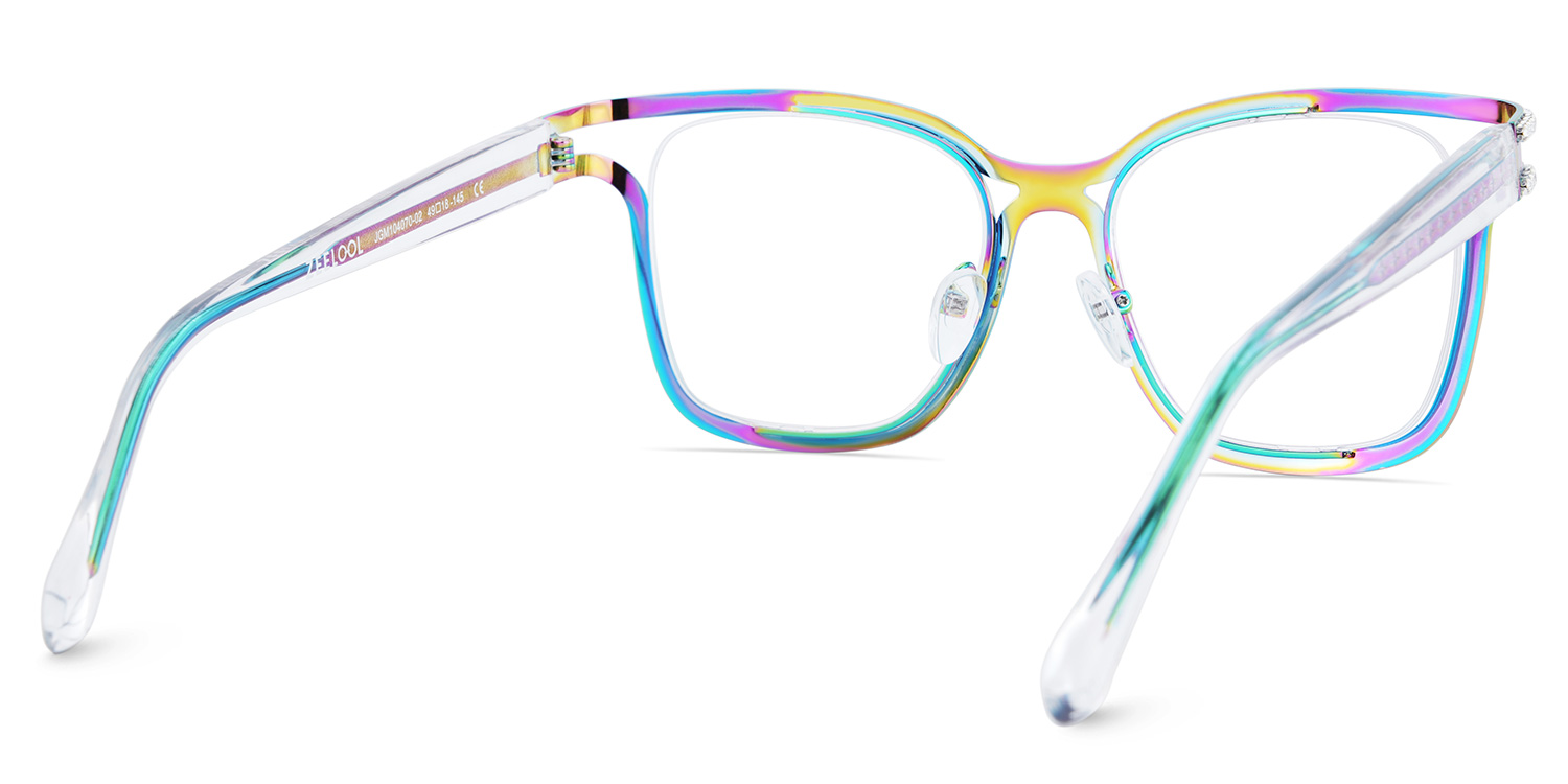 Shine Square Iridescent Glasses5