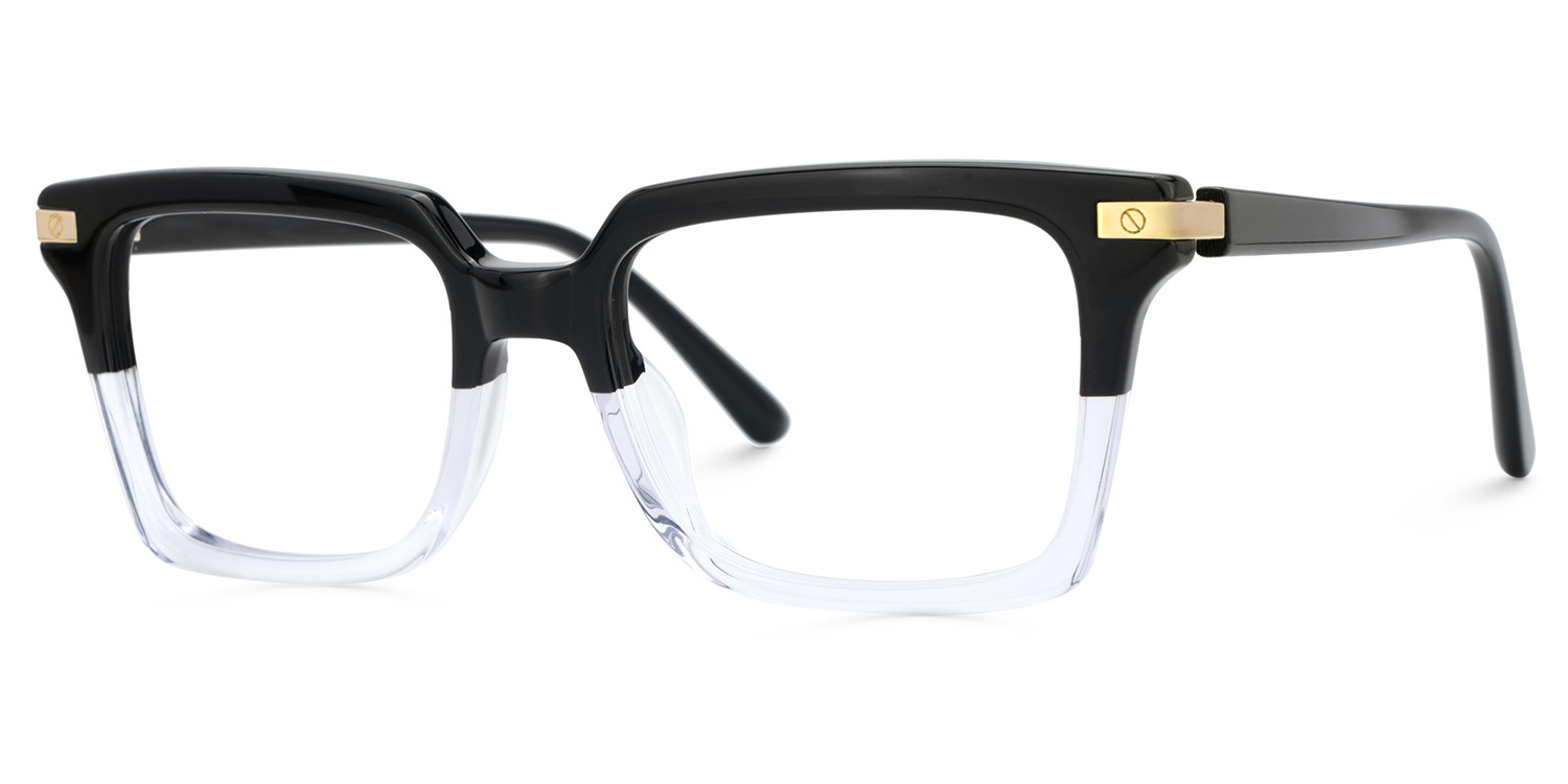 Langston Rectangle Black-Crystal Glasses3