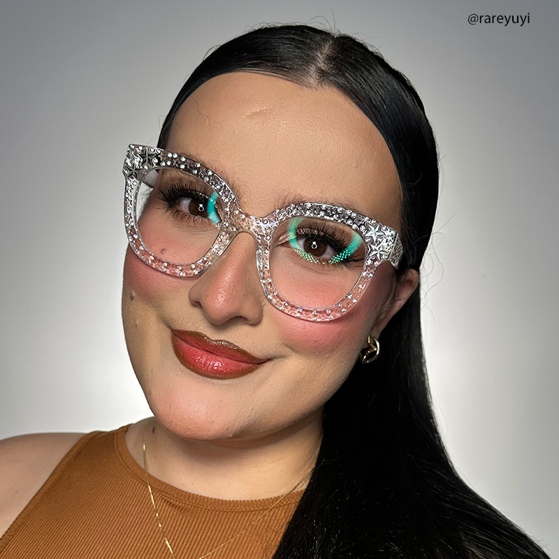 Kahle Cateye Crystal Glasses5