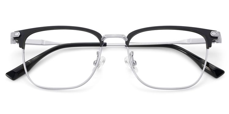 Barrett Browline Silver Glasses