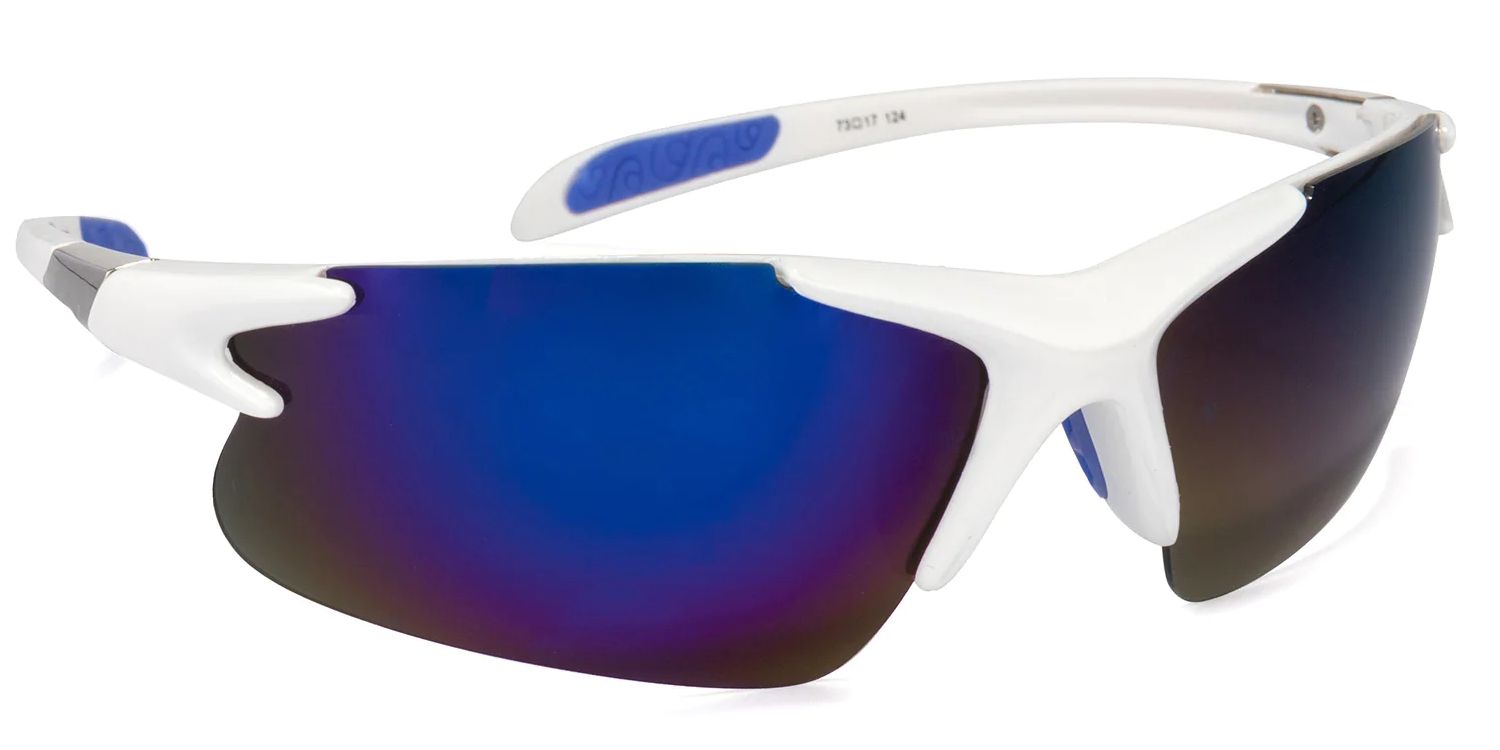 Fraser Geometric White Hiking Glasses | ZEELOOL UK2