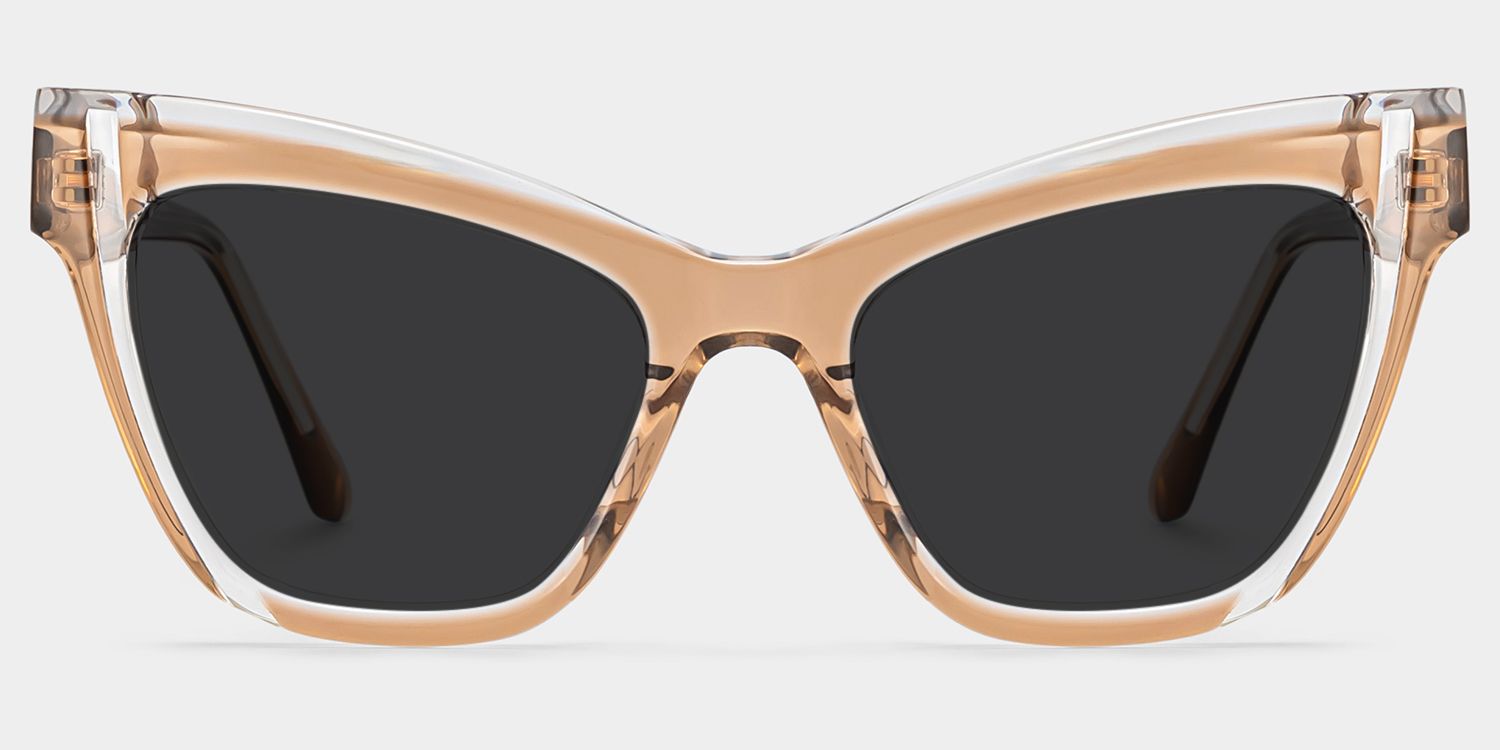 Saucie Light Brown Cat eye Frame Sunglasses | ZEELOOL UK0
