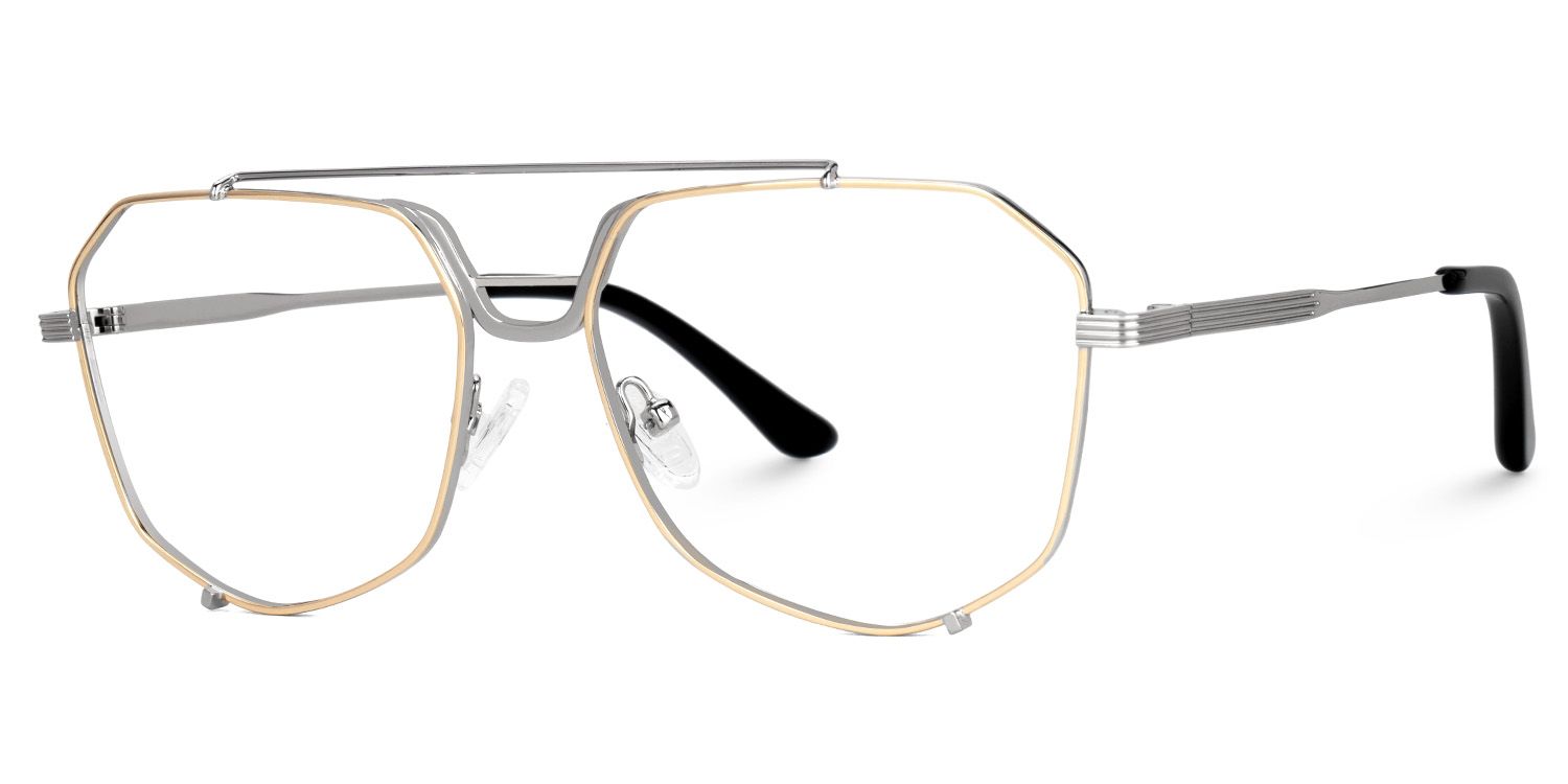 Beethoven Gold Aviator Prescription Glasses | ZEELOOL UK1