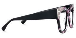 Minfia Square Black Pink Glasses4