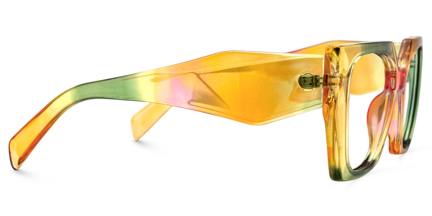 Sileidy Geometric Multicolor Funky Frame Glasses | ZEELOOL UK2