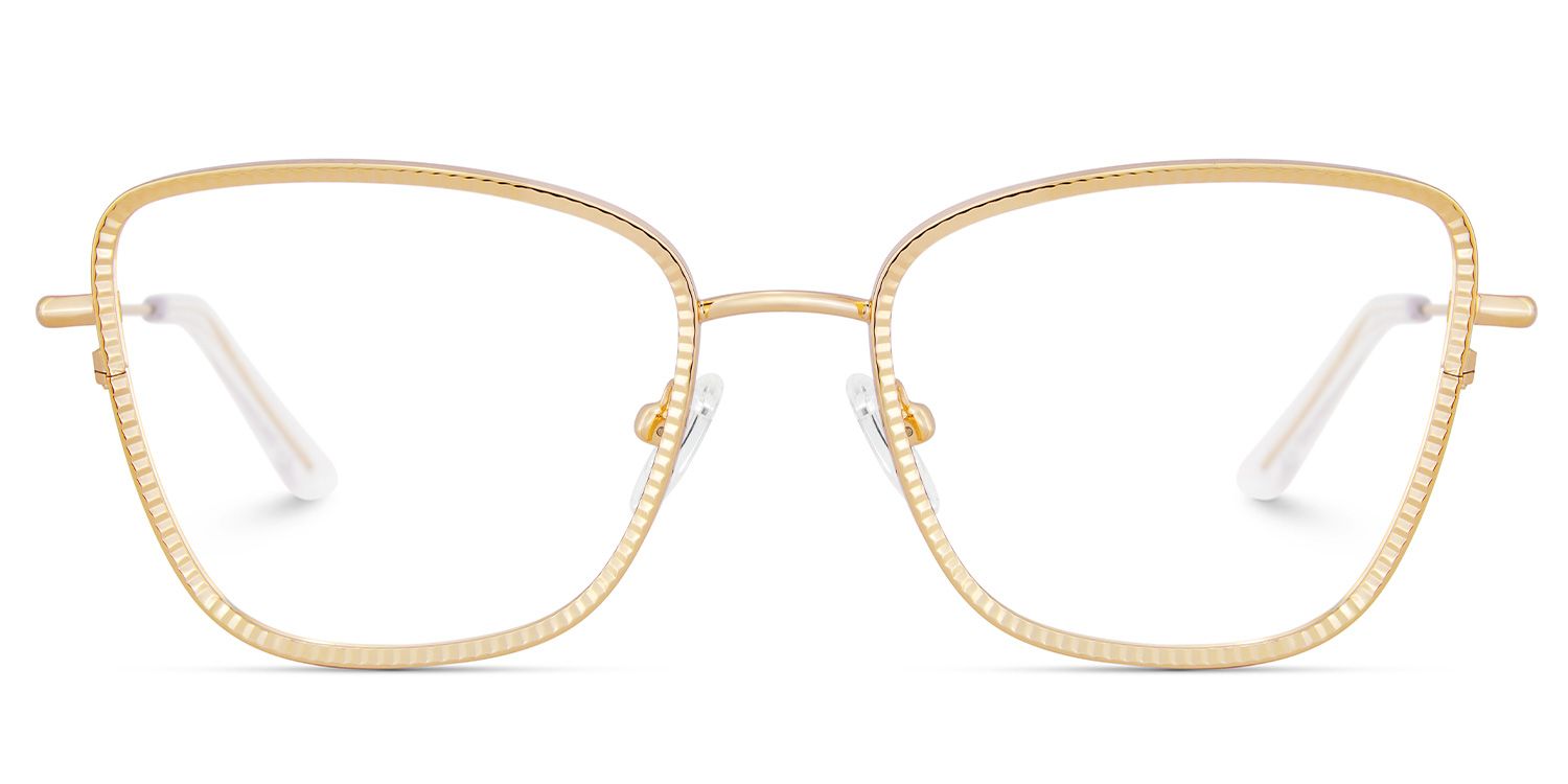 Square Metal Frame Glasses1