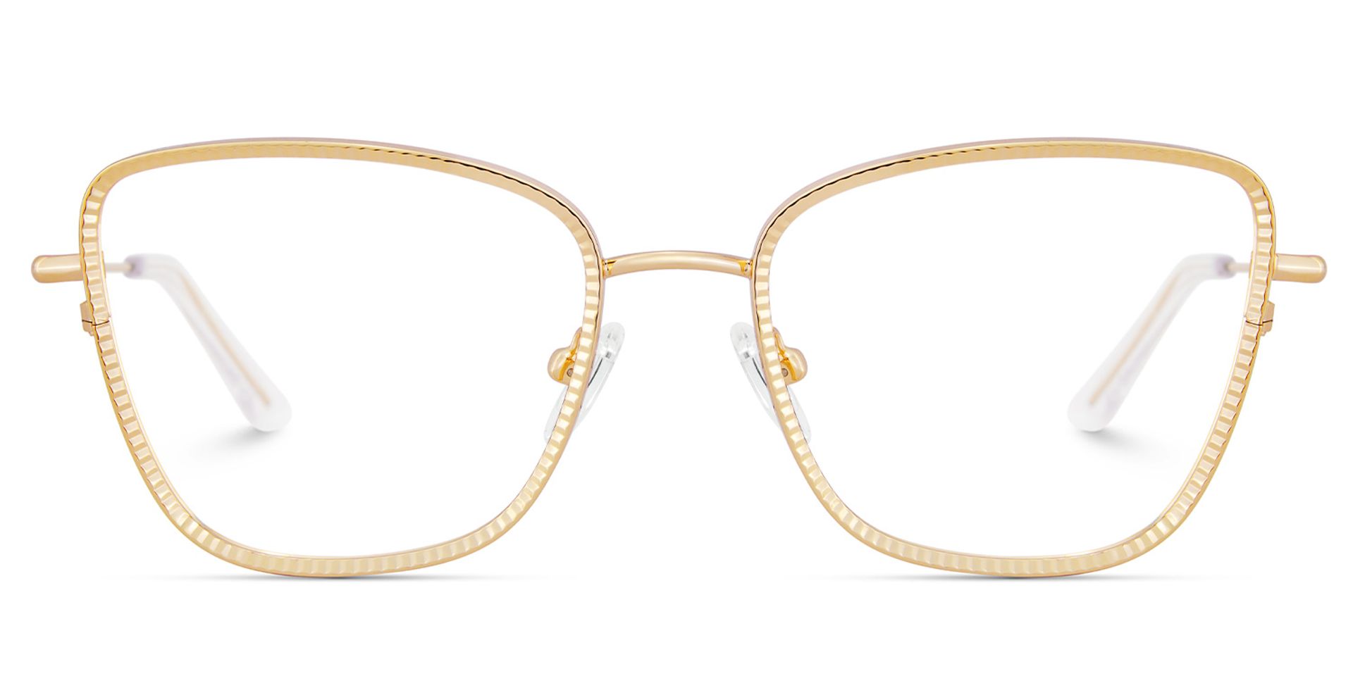 Square Metal Frame Glasses1