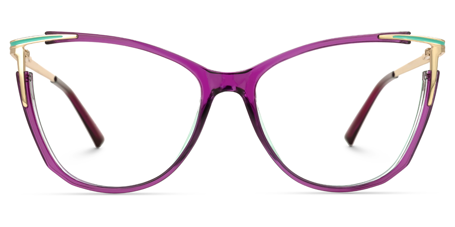 Yomary Cateye Purple Glasses good-img