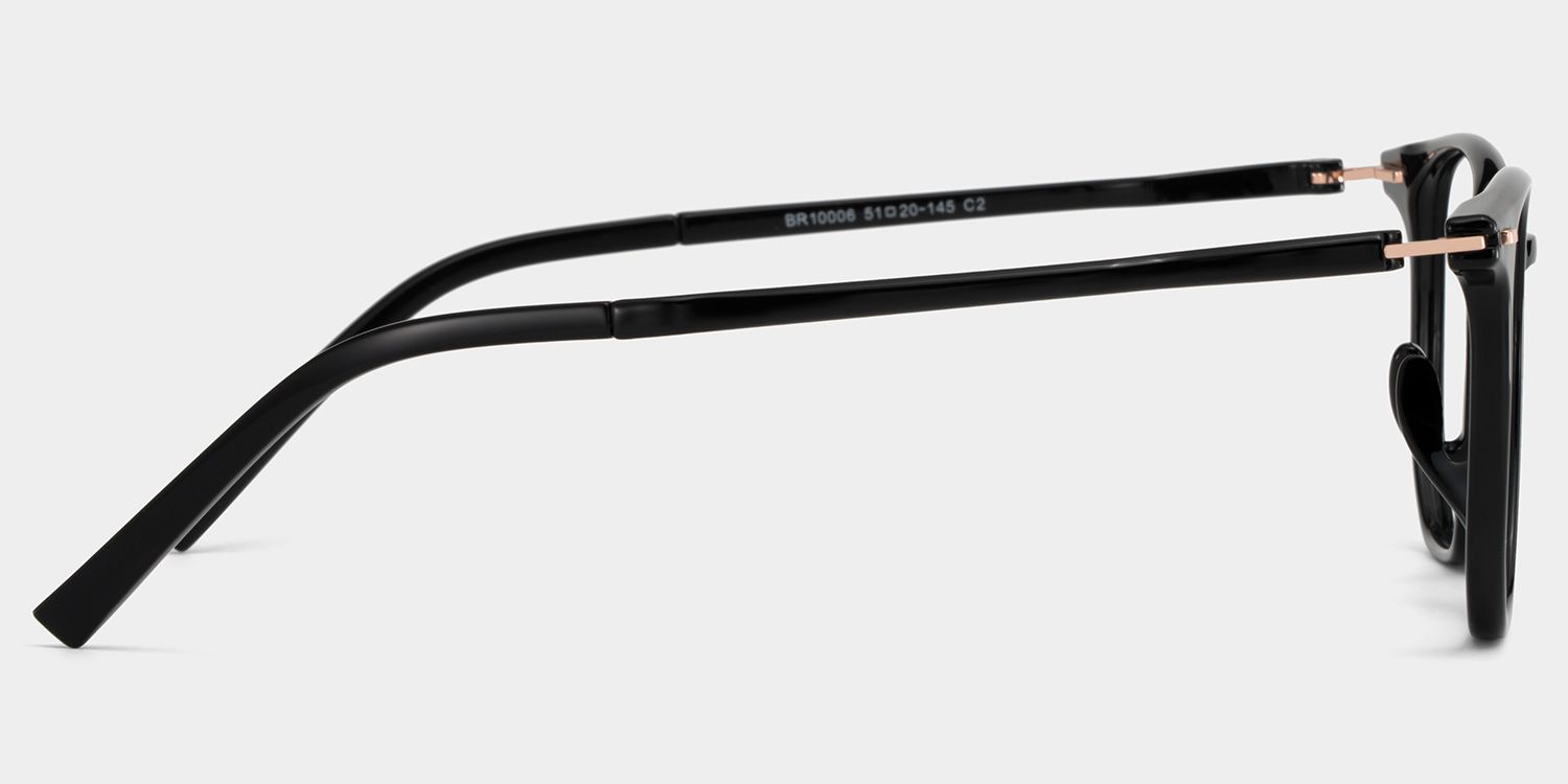 Geometric Black Eyeglasses- Isla TR90 Frame Glasses3