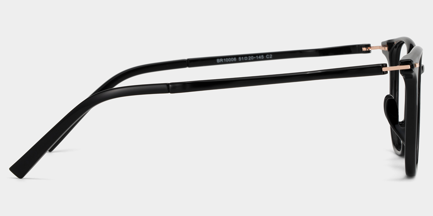 Geometric Black Eyeglasses- Isla TR90 Frame Glasses3