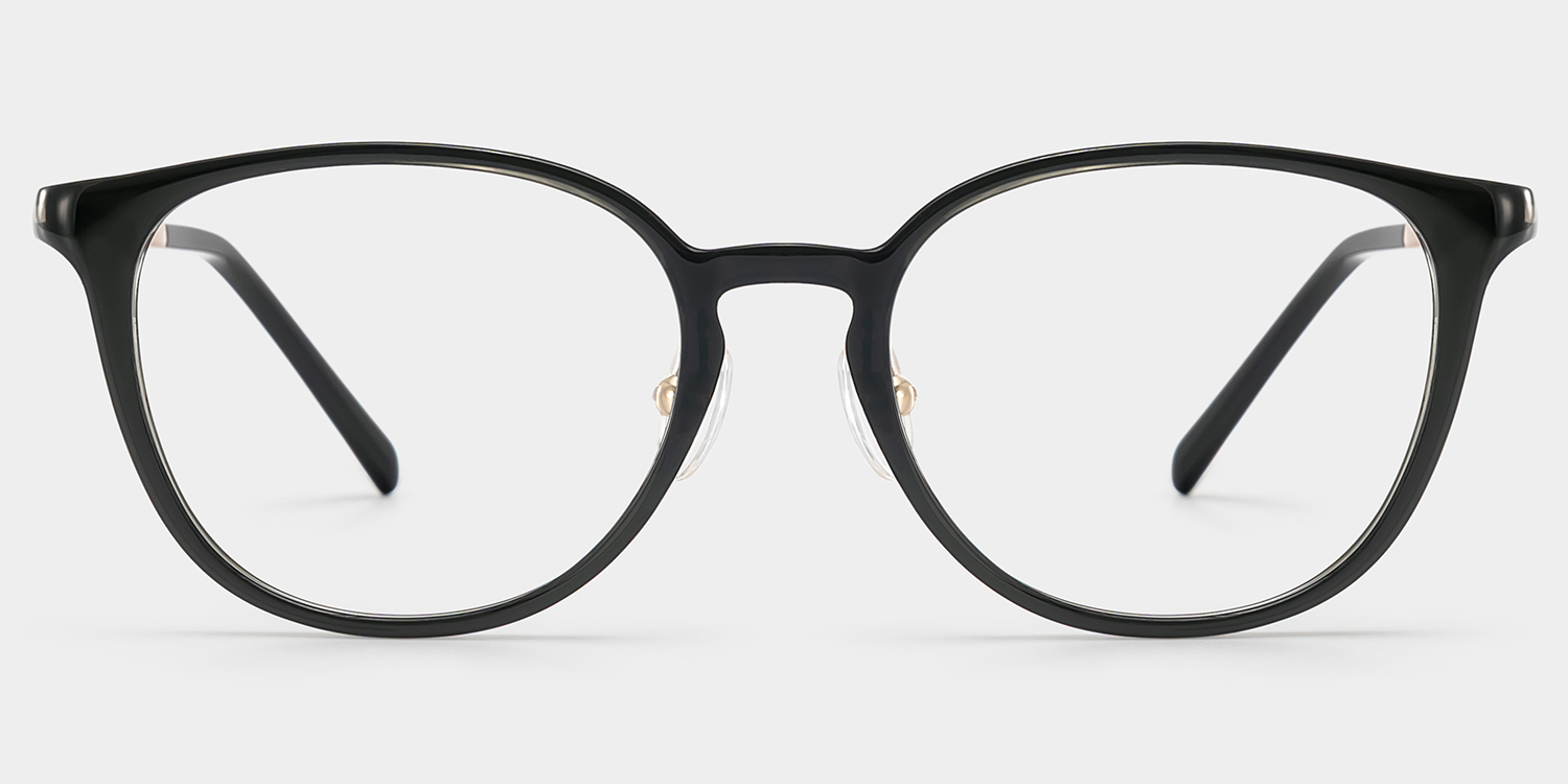 Amanda Rectangle Black Glasses1