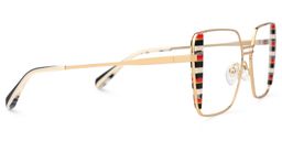 Errica Geometric Black Orange Glasses3