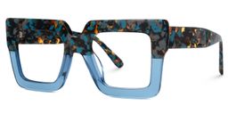 Brandon Blue Square Glasses1
