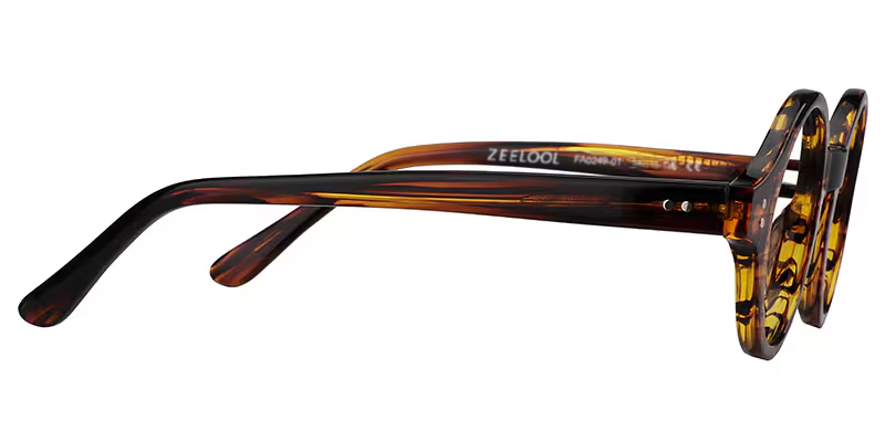 Giggs Round Eyeglasses with Tortoise Narrow Frame4