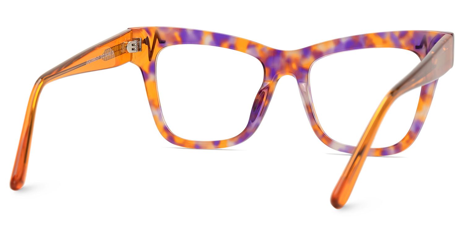 Cara Butterfly Orange Eye Glasses for Women | ZEELOOL UK3