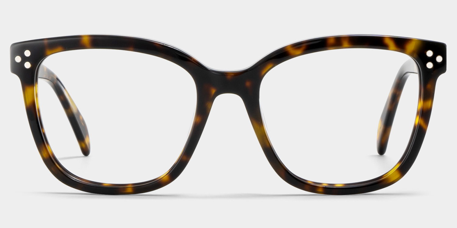 Scarlett Tortoise Frame Glasses with Square Frame Online | ZEELOOL UK0