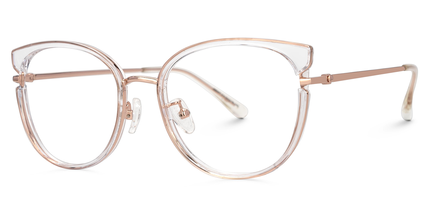 Delca Cateye Crystal Frame Glasses | ZEELOOL UK1