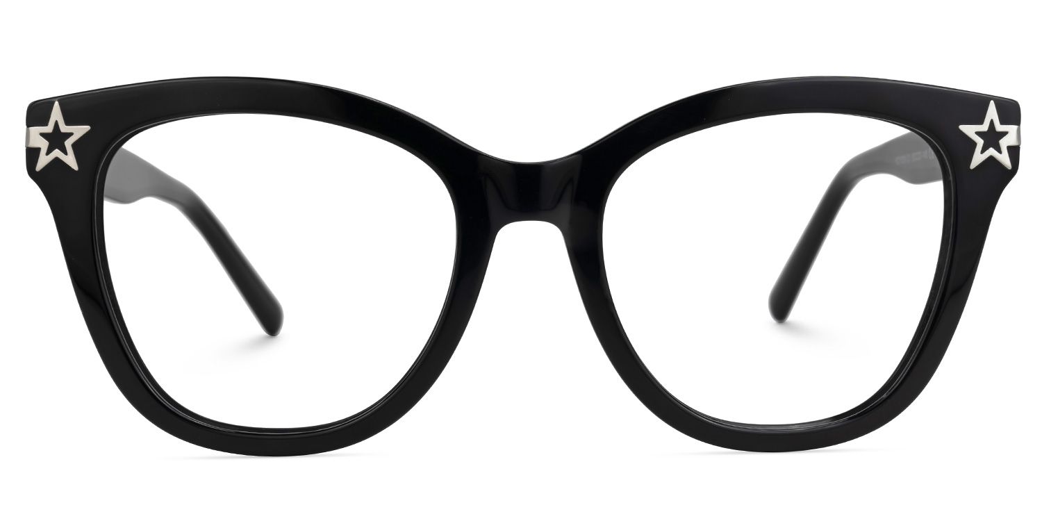 Cateye Kathleen Black Glasses deals -Zeelool Glasses0