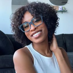 Colin Rectangle Blue Glasses4