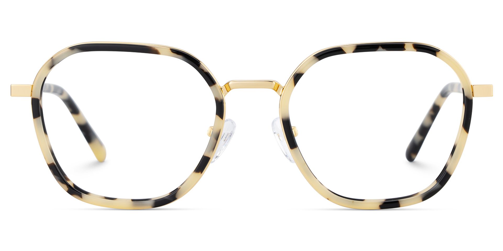 Mitchell Mixed Tortoise Frame Glasses with Geometric Shape | ZEELOOL UK2