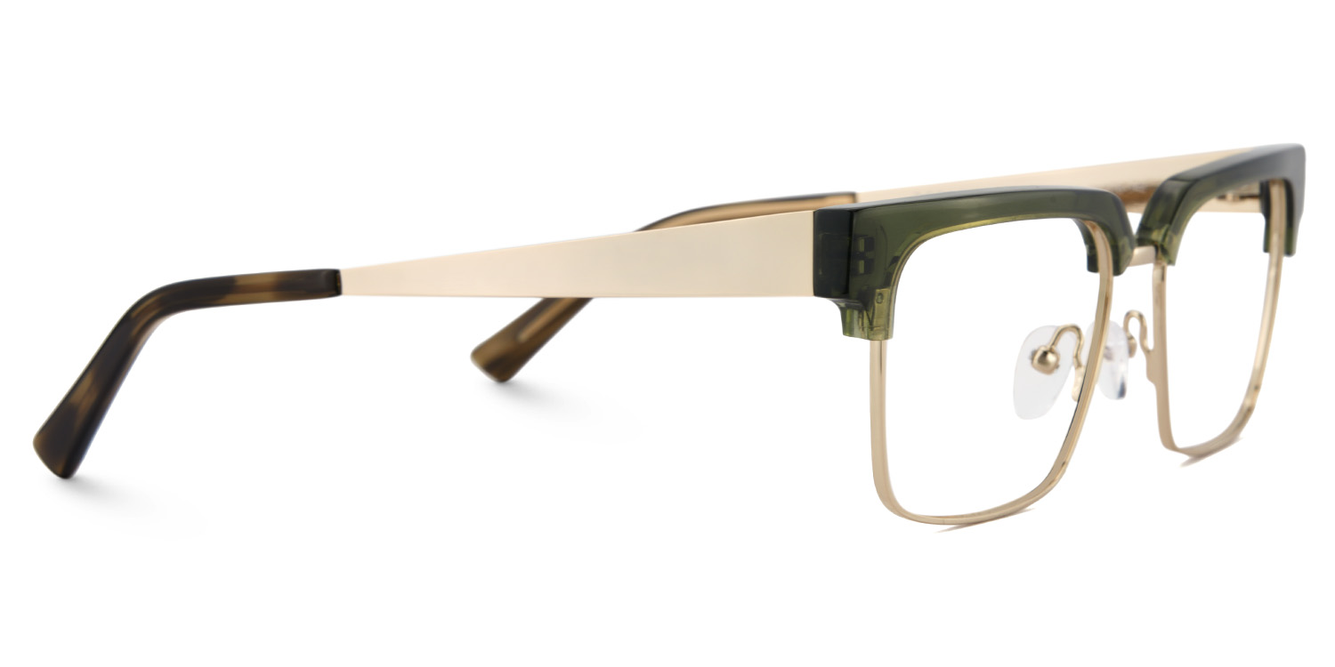 Green Browline Frame Glasses - Gerena on Sale | Zeelool4