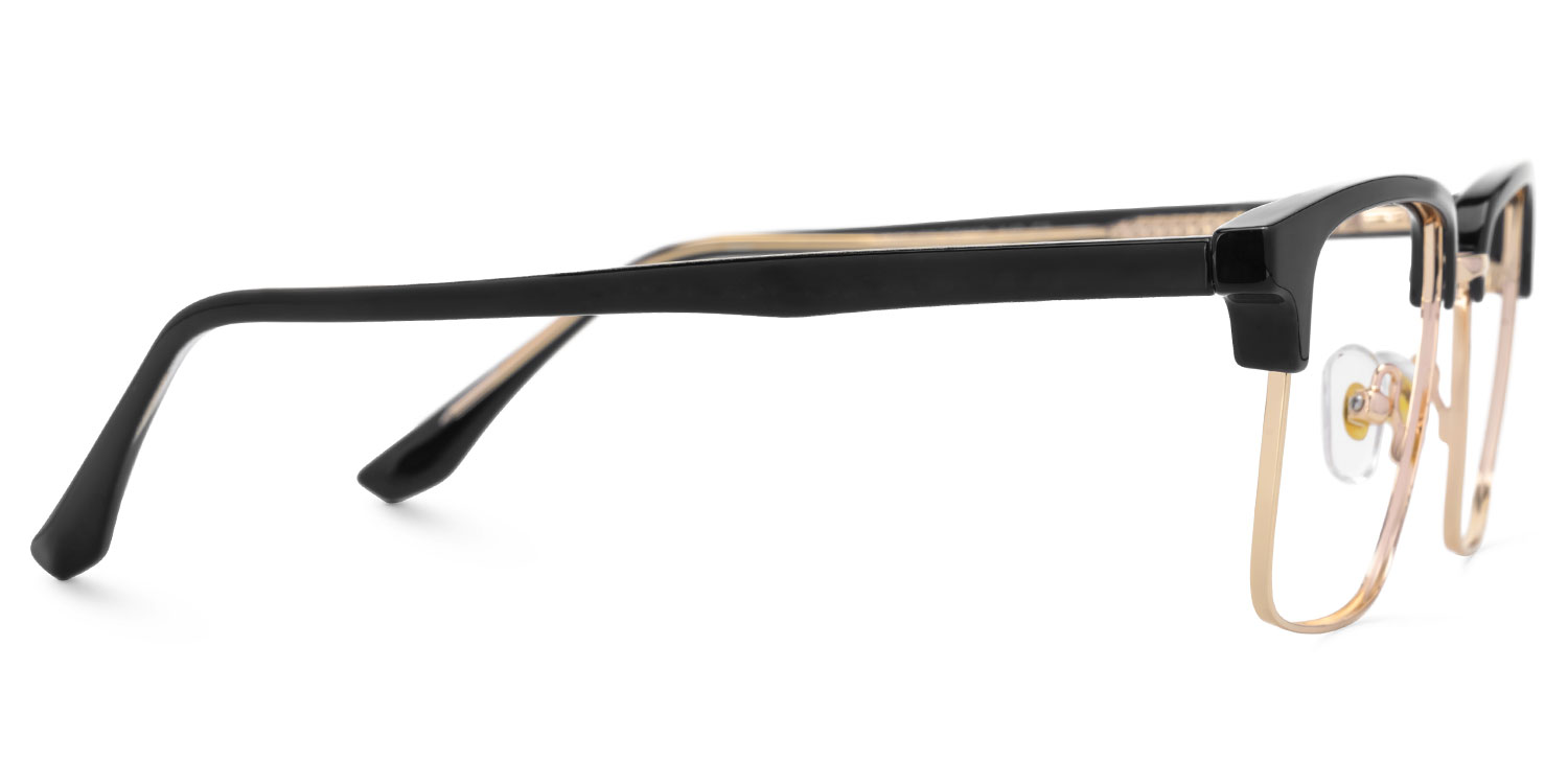 Booker Square Black-Gold Glasses4