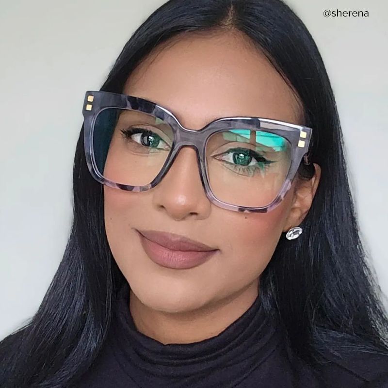 Minguela Square Gray-Tortoise Eyeglasses and Acetate Frames5