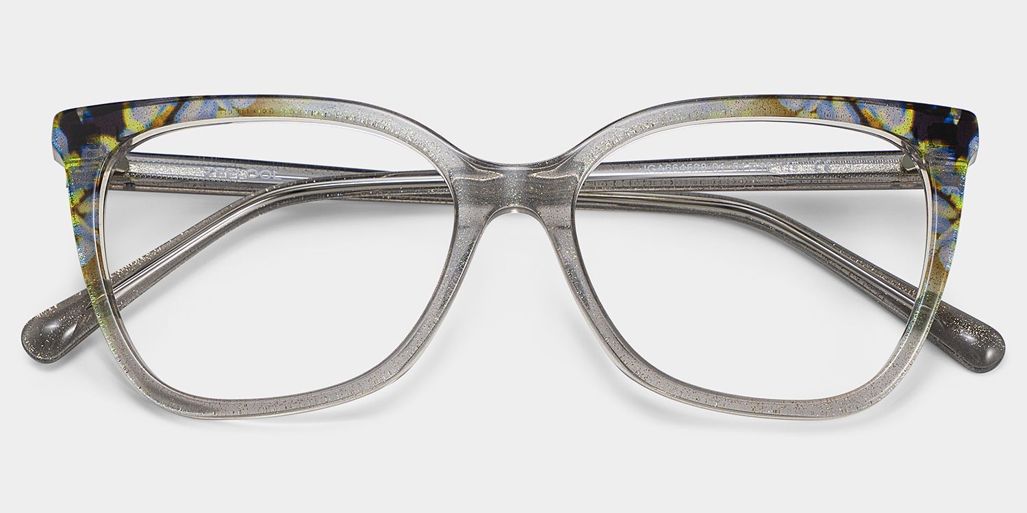 Jolie Gray Butterfly Floral Reading Glasses | ZEELOOL2