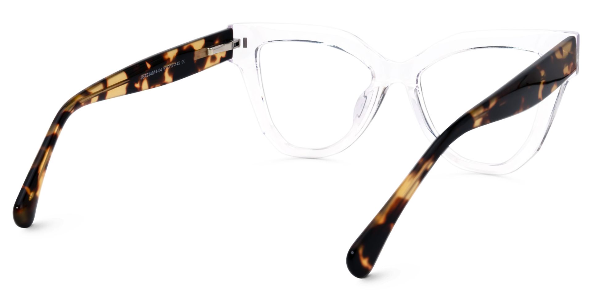 Shaka Cateye Clear Frame Glasses | ZEELOOL UK3