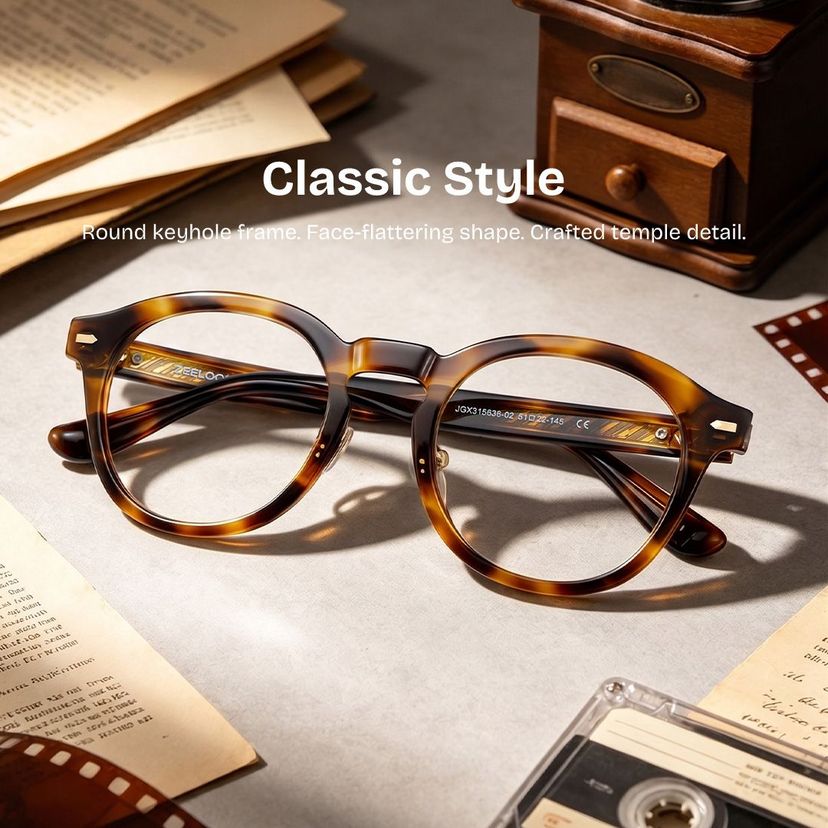 Frances Round Tortoise Glasses