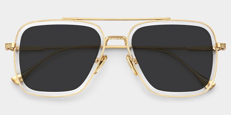 Gifford Aviator Clear Sunglasses