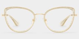Celine  Cat-eye Gold Glasses1