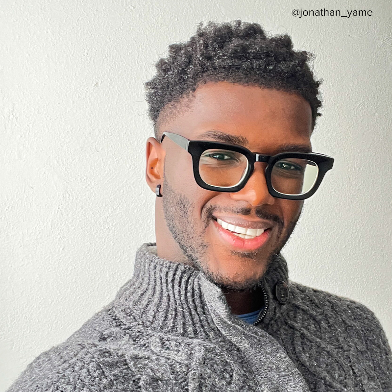 Tenika Square Black Glasses | ZEELOOL UK4