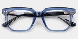 Michael Square Blue Glasses2