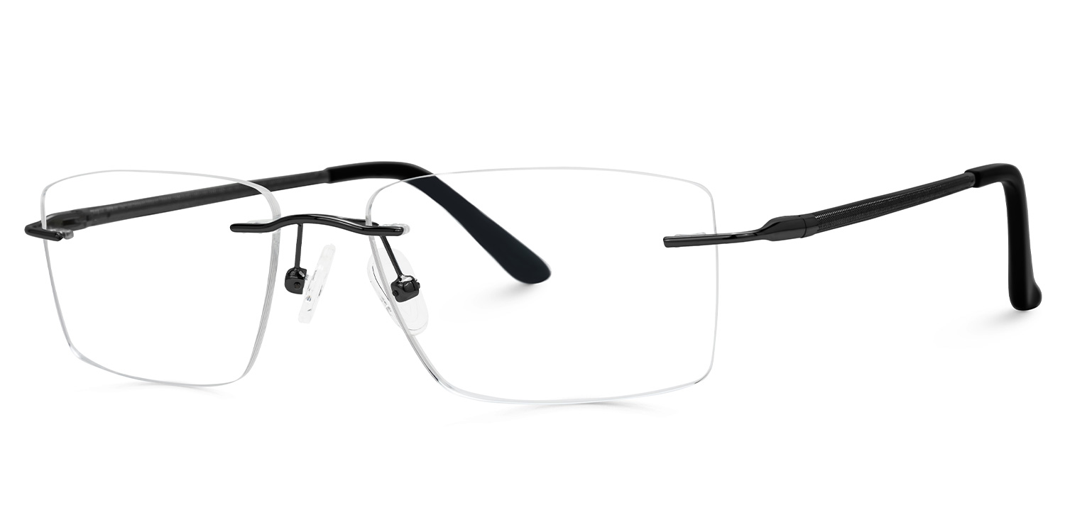 Ndiaye Rectangle Black Glasses1