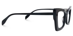 Delcour Rectangle Black Glasses2