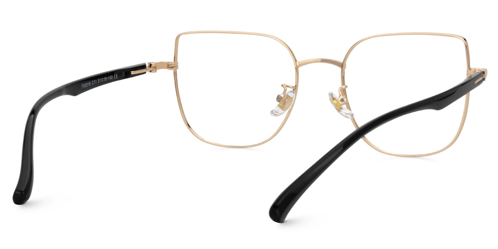 Linda Eyeglasses in Black Cateye Design | ZEELOOL UK3